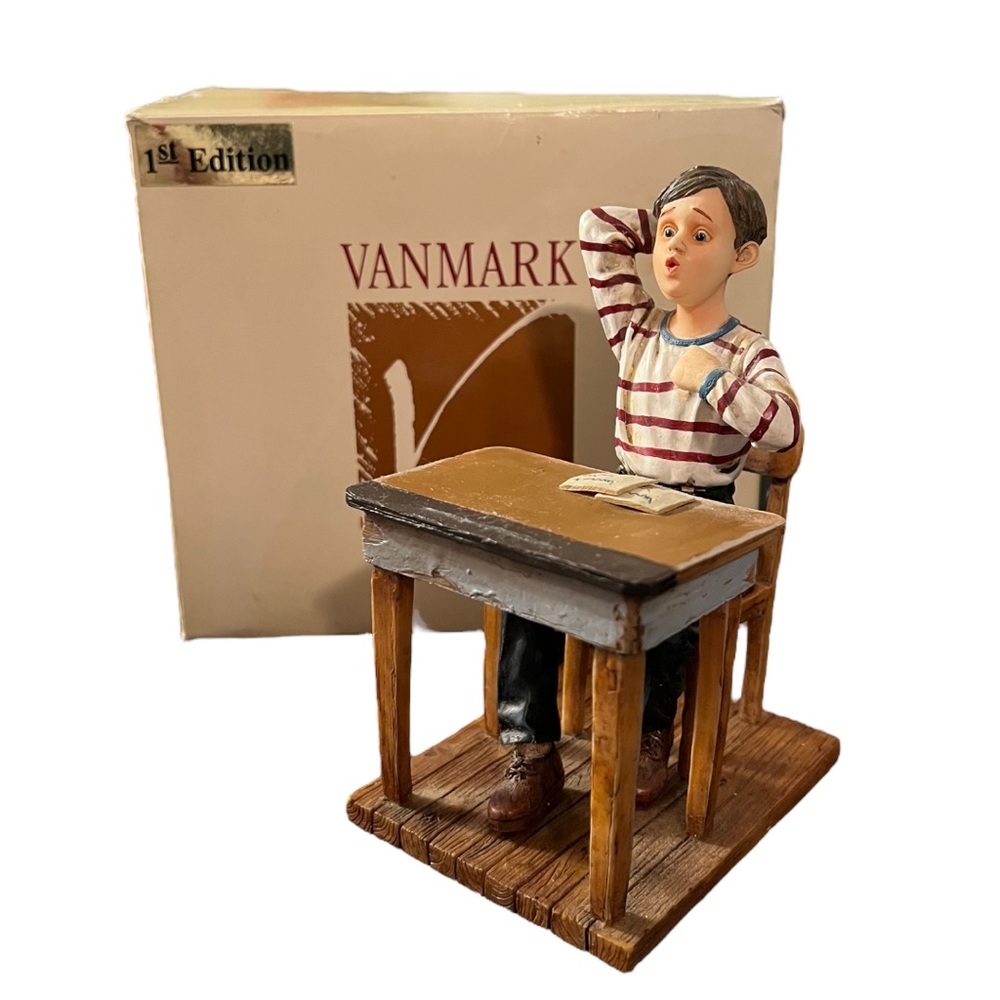 Vanmark Masters of Learning 1st Edition 1998 School Boy Figure